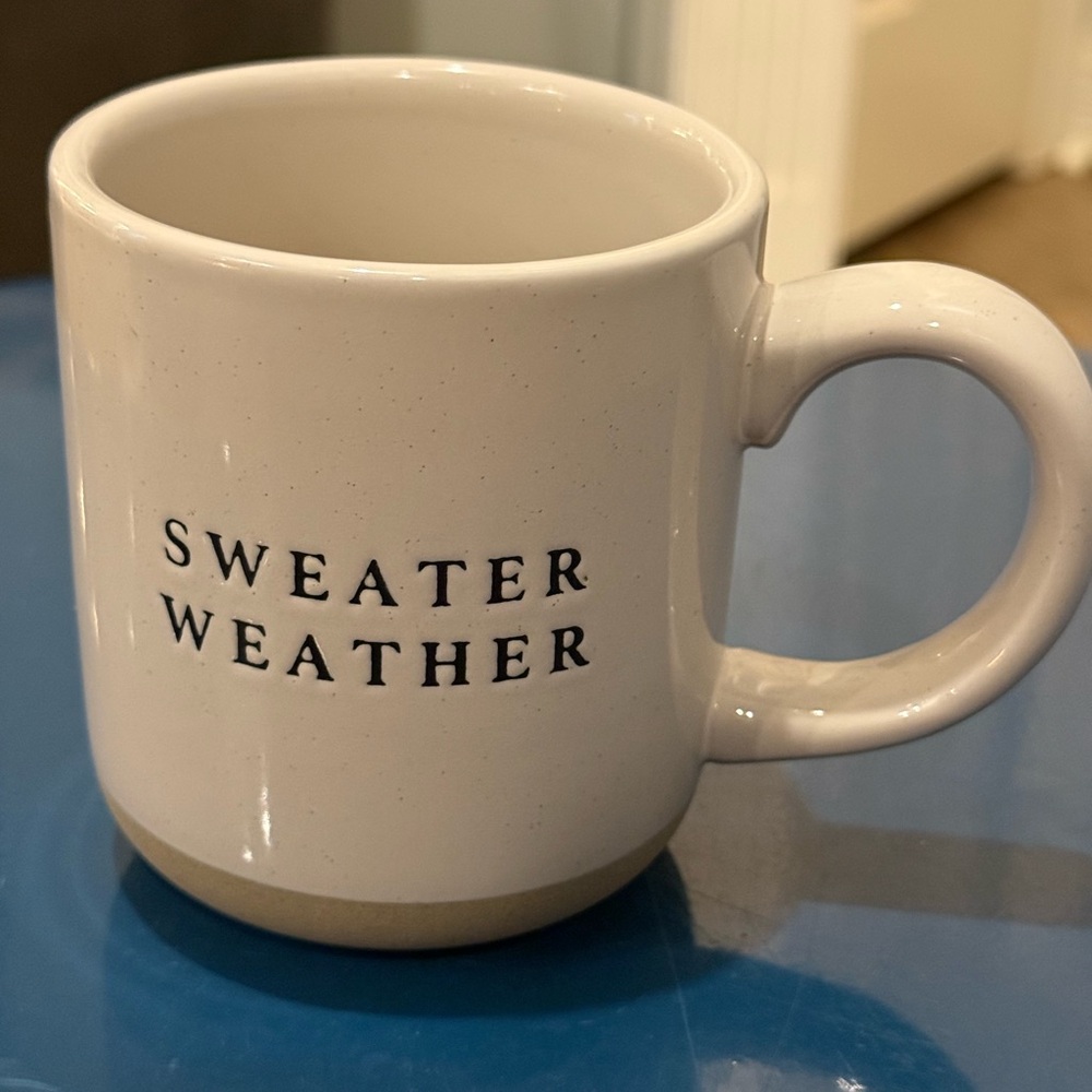 Sweater Weather White Ceramic Mug